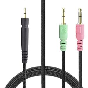 BUTIAO G4ME Cable Replacement Nylon Braided Audio Headphone Cord for Sennheiser G4ME ONE/GAME ZERO PC373D PC37X GSP350/ 500/600 Headphones …
