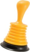 PlumbCraft 11-in. Mini Drain Plunger, Drain and Sink Plunger for Kitchen and Bathroom Drains, Drain Clog Remover with Handle, Bellows Plung…
