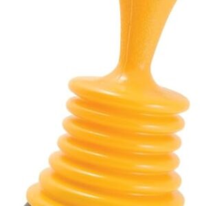 PlumbCraft 11-in. Mini Drain Plunger, Drain and Sink Plunger for Kitchen and Bathroom Drains, Drain Clog Remover with Handle, Bellows Plung…
