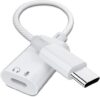 USB C to Lightning Audio Adapter, USB C Male to Female Lightning Earbuds Audio Adapter Compatible with iPhone 16 Pro Max/16/16e/15/15 Pro, …