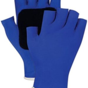 Ergotech ER502 L Sorbothane Palm Padded Anti-Vibration Gloves, Large, Black/Blue