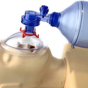 WNL Products 5000BVM-SINGLE Practi-Mask BVM CPR Training Device – Includes 1 Adult/Child CPR Training Mask, 1 Squeeze Bag, 1 Reservoir Bag …