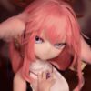 Mozu TinyFox 2.0 1/2 Female Seamless Genshin Impact Anime Action Figures Full Silicone Material, JYFigures Yae Miko 85cm Flexible Figure Do…
