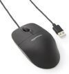Amazon Basics 3-Button USB Wired Mouse with Scrolling and Tracking – Standard, Black