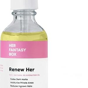Her Fantasy Box | Renew Her – Natural Rejuvenating Yoni Oil for Dark Spots, Ingrown Hair, and Skin Brightening – Nourishing, Moisturizing F…