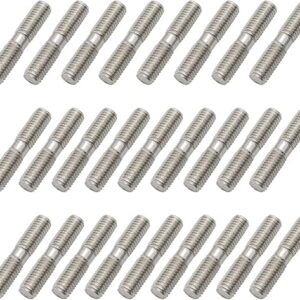26 Pieces Stainless Steel Double End Threaded Stud Screw Bolt (M8 x 40mm)