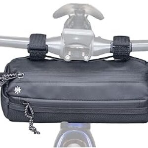 Lumiere & Co. Bike Handlebar Bag – Durable, Multiple-Size options and Multi-Color Options – included inside are Dual Elastic Straps, Clips …
