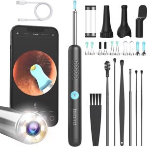BEBIRD Ear Wax Removal Tool with HD Camera – R1 Upgraded Smart Visual Ear Cleaner with Otoscope, Ear Viewer with 6 LED Light & Multi Replac…