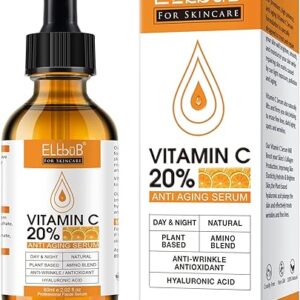 Premium 20% Vitamin C Serum For Face with Hyaluronic Acid, Retinol & Amino Acids – Boost Skin Collagen,Hydrate & Plump Skin, Anti Aging & W…