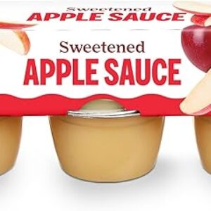 Amazon Grocery, Sweetened Apple Sauce, 4 Oz, Pack of 6 (Previously Happy Belly, Packaging May Vary)