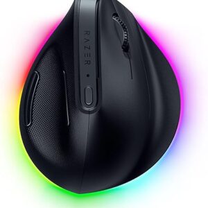 Razer Pro Click V2 Vertical Wireless Mouse: 6 Button Ergonomic Design – One Click AI Prompt – Supports Windows & Mac – Multi Device Connect…