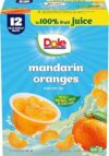 Dole Fruit Bowls Mandarin Oranges in 100% Juice Snacks, 4oz 12 Total Cups, Gluten & Dairy Free, Bulk Lunch Snacks for Kids & Adults
