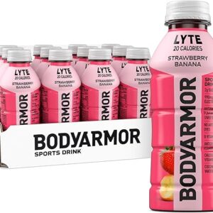 BODYARMOR LYTE Sports Drink Low-Calorie Sports Beverage, Strawberry Banana, Coconut Water Hydration, Natural Flavors With Vitamins, Potassi…