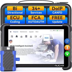 MUCAR AI-Assisted Bidirectional Scan Tool, 892BT Full System OBD2 Scanner, Bi-Directional OBD2 Scanner Diagnostic Tool,ECU Coding, 34 Servi…