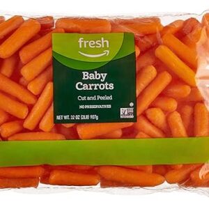 Amazon Fresh Brand, Baby Peeled Carrots, 2 Lb