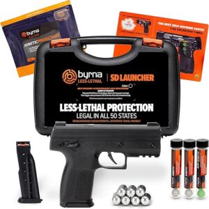 Byrna SD [Self Defense] Kinetic Launcher Ultimate Bundle – Non Lethal Kinetic Projectile Launcher, Home & Personal Defense | Proudly Assemb…