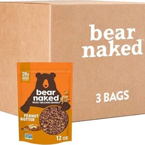 Bear Naked Granola Cereal, Breakfast Snacks, Peanut Butter (3 Bags)
