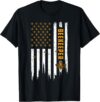 Beekeeping American Flag Honeycomb Honey Bees Beekeeper T-Shirt