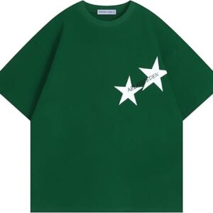 Aelfric Eden Star Graphic Tees Unisex Oversized Tshirts Casual Summer Baggy Streetwear Tops