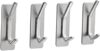 Brushed Nickel Self Adhesive Towel Hooks for Bathroom Coat Rack Wall Mount, SUS304 Stainless Steel Shower Hooks Strong Strips Over the Door…