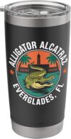 Alligator Alcatraz Florida Everglades Men Women Stainless Steel Insulated Tumbler