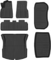 Car Floor Mats for New Version 2023-2025 Tesla Model 3, All Weather Car Floor Liners, Full TPE Floor Mat Kit Set of 6, Black
