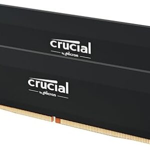 Crucial Pro 32GB DDR5 RAM Kit (2x16GB),CL36 6000MHz, Overclocking Desktop Gaming Memory, Intel XMP 3.0 & AMD Expo Compatible, Black – CP2K1…