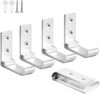 5-Pack Folding Aluminum Alloy Wall Mounted Coat Clothes Hook Single Foldable Wall Hanger for Bathroom Kitchen Bedroom