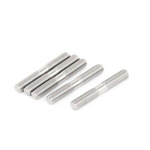uxcell M6x40mm 304 Stainless Steel Double End Threaded Stud Screw Bolt 5Pcs