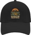 Alligator Alcatraz Hat for Womens Baseball Cap Fashion Washed Ball Caps Adjustable