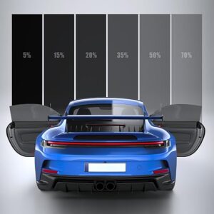 ARANA 5% Car Window Tint Film, 5 Percent Premium Nano Ceramic Window Tints 20″ in × 20’FT Automotive Privacy Tinted Film for Car Trucks, He…
