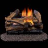 Duluth Forge DLS-18R-1 Dual Fuel Ventless Fireplace Logs Set with Remote Control, Use with Natural Gas or Liquid Propane, 30000 BTU, Heats …