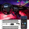 Govee Car LED Lights, Smart Car Interior Lights with App Control, RGB Lights with DIY Mode and Music Mode, 2 Lines Design LED Lights for Ca…