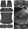SUPER LINER Tesla Model 3 Floor Mats 2021 2022 2023 All-Weather Floor Mats Set (6 Pieces) | Custom Fit, Pet & Child-Friendly | Tesla Model …