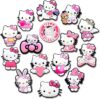 12 15Pcs Cute Charms for Croc Clog Shoes Decoration, Cats Charms Accessories for Shoe