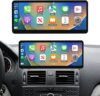 NINETOM 2025 Upgraded 12.3″ Ultra-Narrow Touchscreen Wireless CarPlay Android Auto Receiver Compatible with Mercedes-Benz C-Class W204 (200…