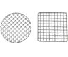 2Peices Backpacker Bushcraft Grill Grate Stainless Steel BBQ Cooking Grill Mesh Campfire Grill Square Round for Camping, Backpacking, Hunti…