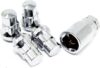 Set of 4 Veritek 14×1.5mm 1.40 Inch Chrome Acorn Bulge Tuner Socket Style Wheel Locks for Aftermarket Custom Wheels
