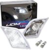 iJDMTOY Euro Clear Lens Front Side Marker Lights w/White LED Replacement Bulbs Compatible With 2008-11 Mercedes Pre-LCI W204 C250 C300 C350…