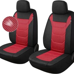 3D Air Mesh Car Seat Cover Front Sets Washable and Breathable Premium Cloth Automotive Vehicle Seat Covers for Cars Interior, Universal Fit…