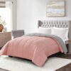 Homelike Moment Comforters Queen Size – Pink Duvet Insert Down Alternative Bed Queen Comforter, Lightweight Bedding Comforter Full Size Qui…
